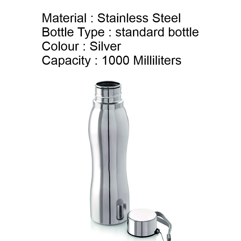 Sleek Stainless Steel Water Bottle thumbnail