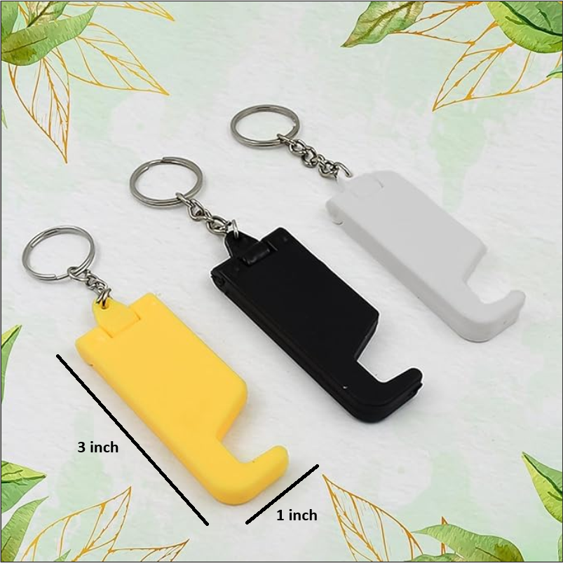 Plastic Keychain with Mobile Stand/Phone Holder thumbnail