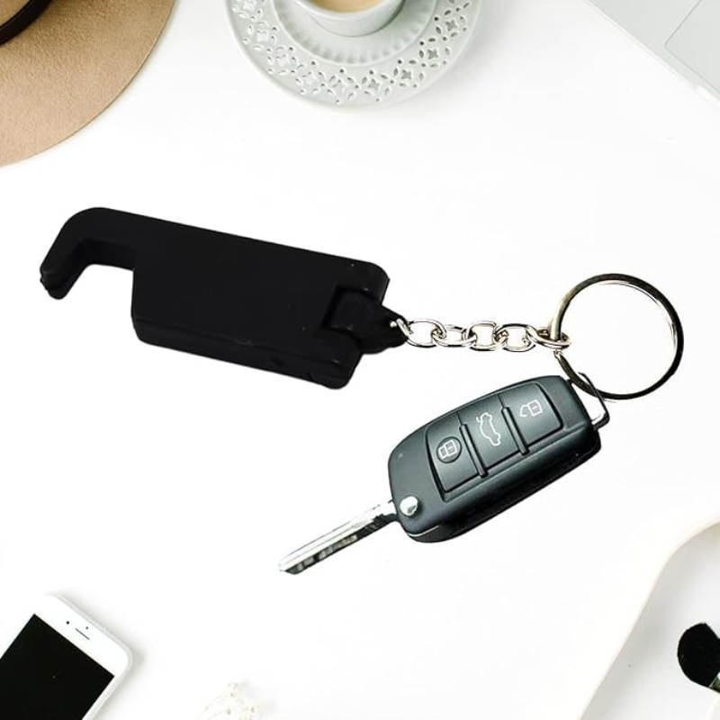 Plastic Keychain with Mobile Stand/Phone Holder thumbnail