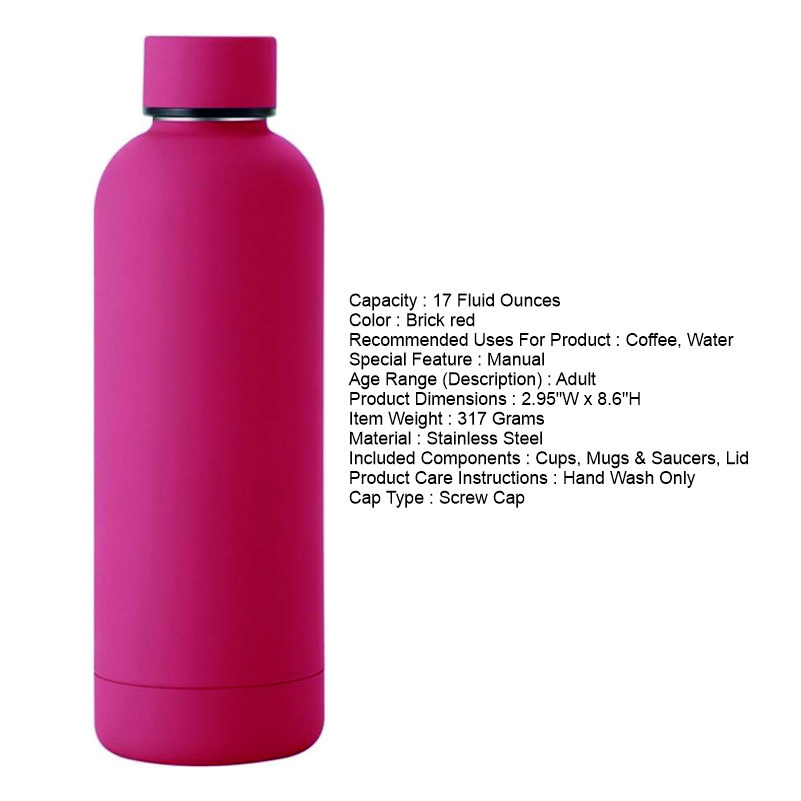 Stainless Steel Water Bottle (500 ml) thumbnail