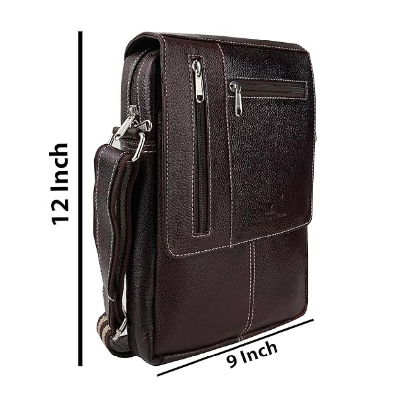 Unisex Leather Sling Bag thumbnail