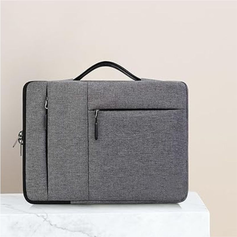 Grey Fabric Laptop Bag thumbnail