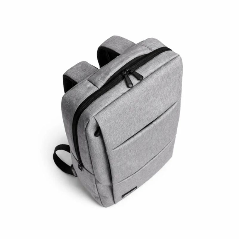 Grey Fabric Laptop Backpack thumbnail