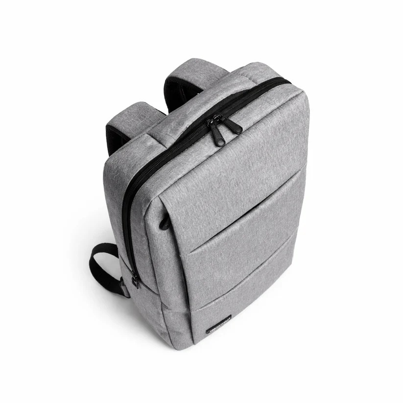 Grey Fabric Laptop Backpack thumbnail