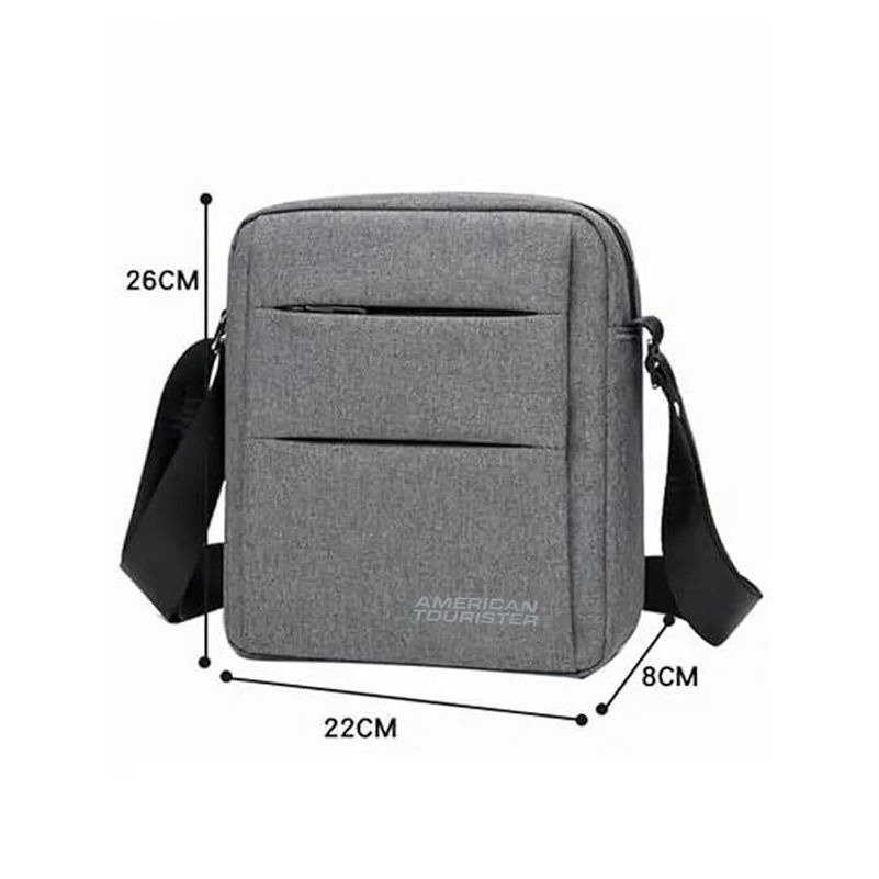 Grey Fabric Sling Bag thumbnail