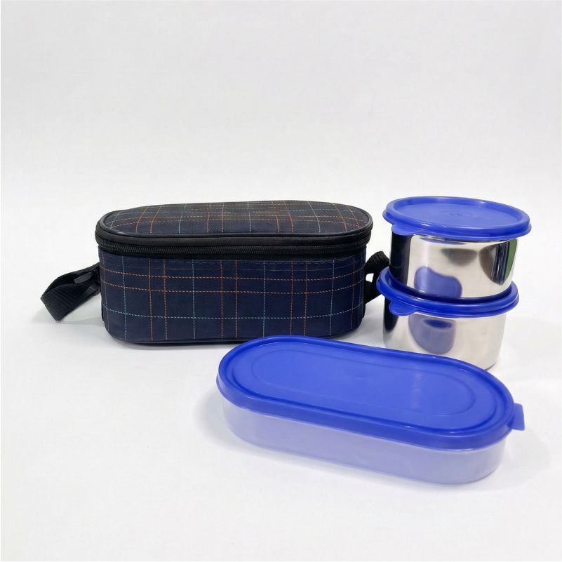 Lunch Bag Set with 3 Food Containers thumbnail
