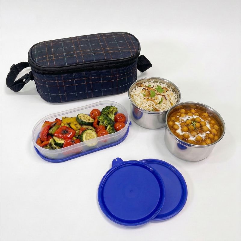 Lunch Bag Set with 3 Food Containers thumbnail