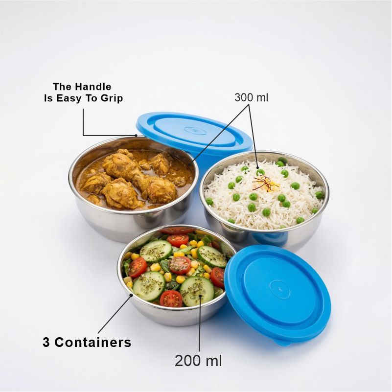 SS Lunch Box Set with Insulated Bag thumbnail
