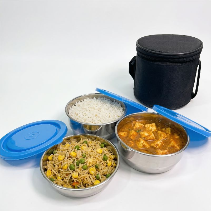 SS Lunch Box Set with Insulated Bag thumbnail