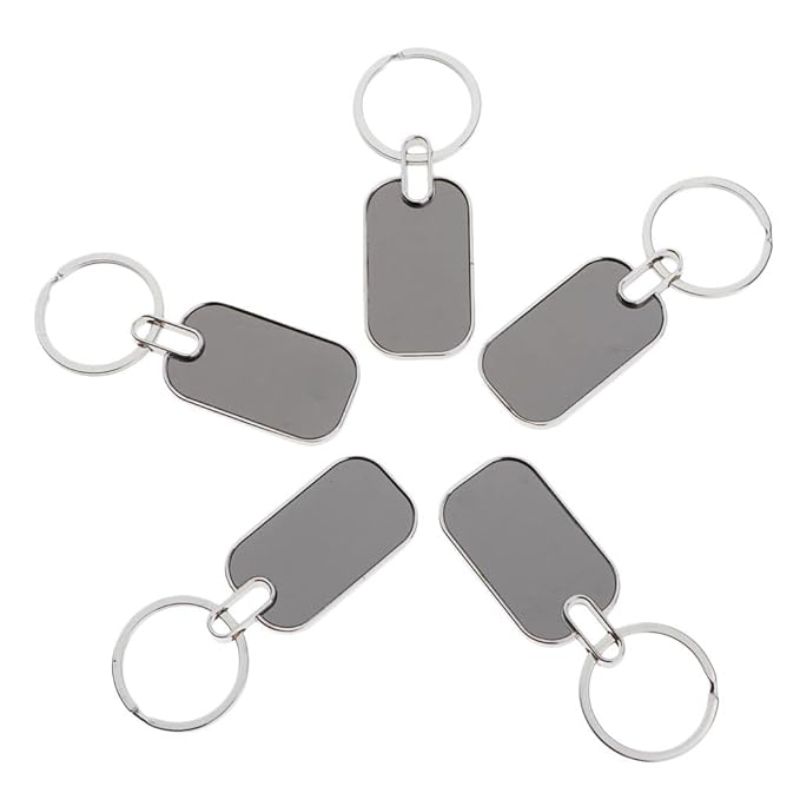 Premium Metal Keychain with Rectangular Tag thumbnail