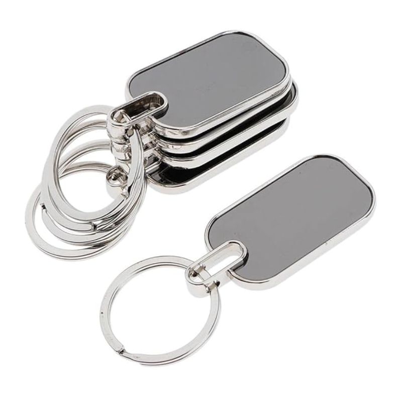 Premium Metal Keychain with Rectangular Tag thumbnail