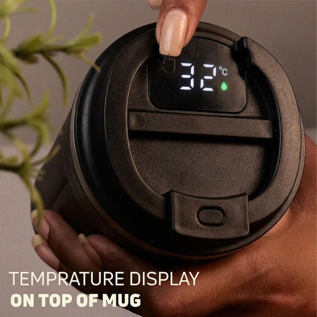 Smart Travel Mug with Temperature Display thumbnail
