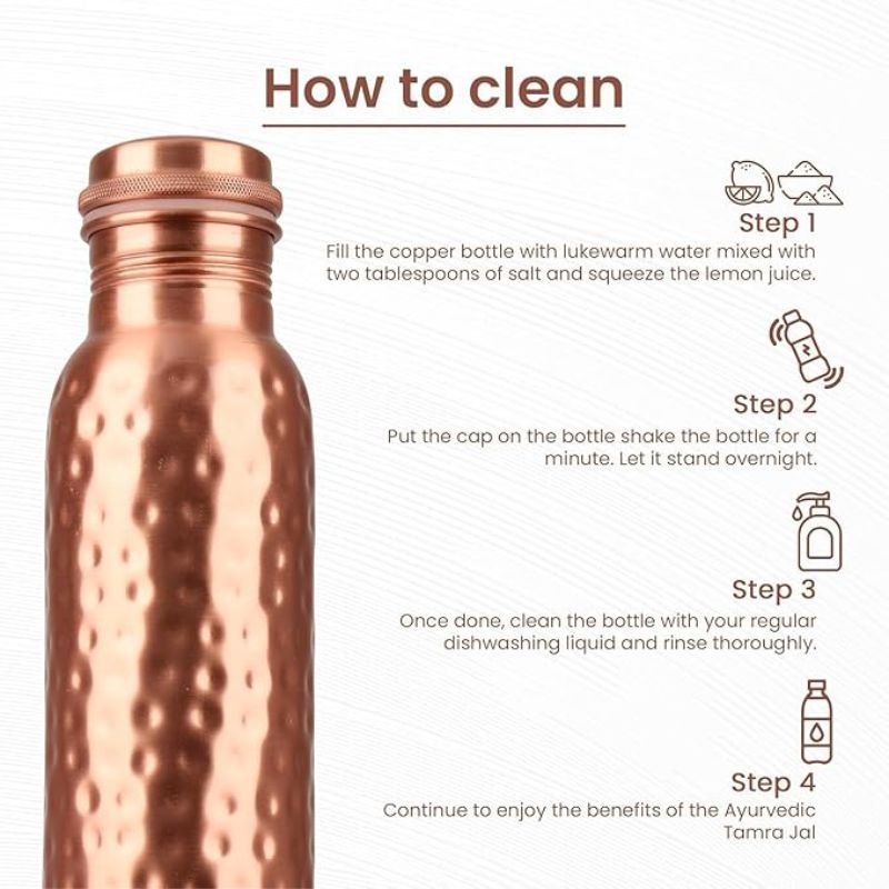 Copper Bottle – Hammered Finish thumbnail