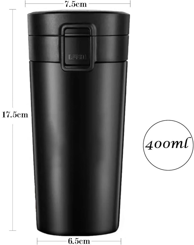 Insulated Stainless Steel Travel Mug with Tea Filter (400ml) thumbnail