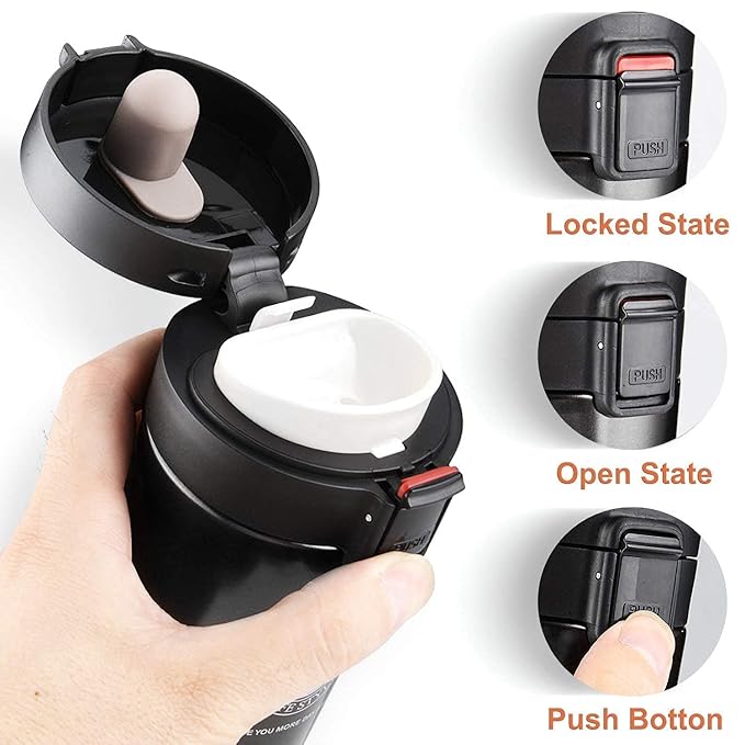 Insulated Stainless Steel Travel Mug with Tea Filter (400ml) thumbnail