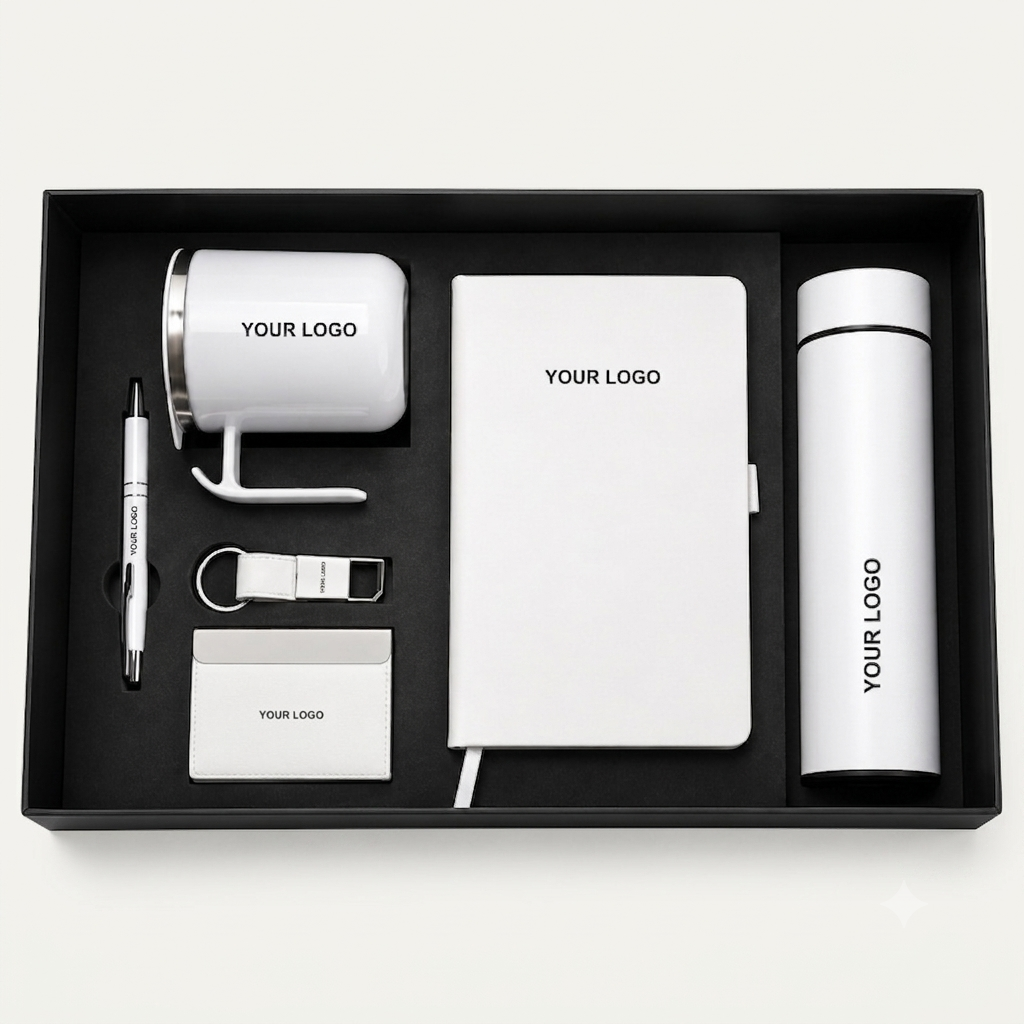 Premium White Marble Corporate Kit