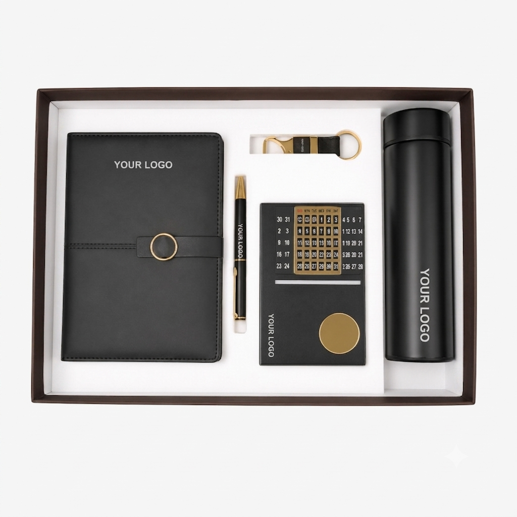 Luxury Black & Gold Corporate Gift Set