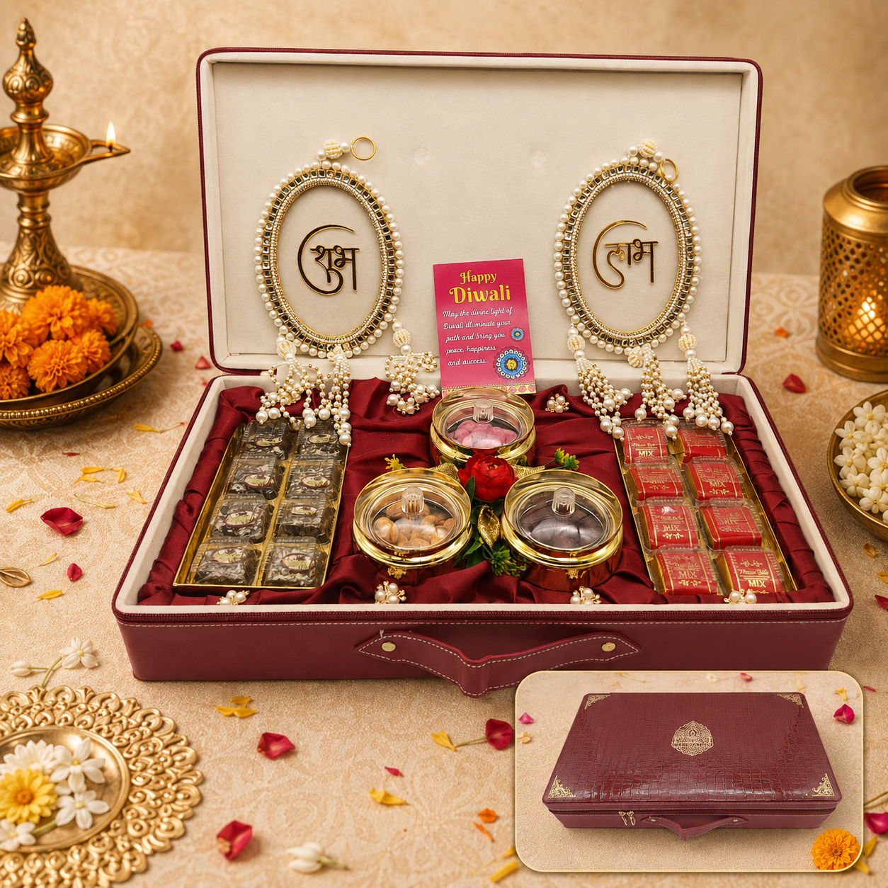 Premium Mehroon Diwali Gift Hamper