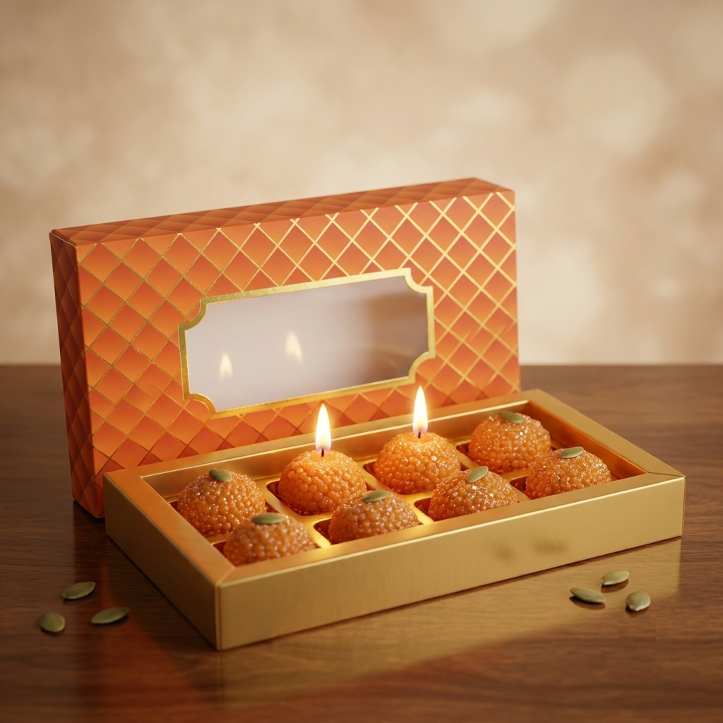 Laddu Candle Gift Box
